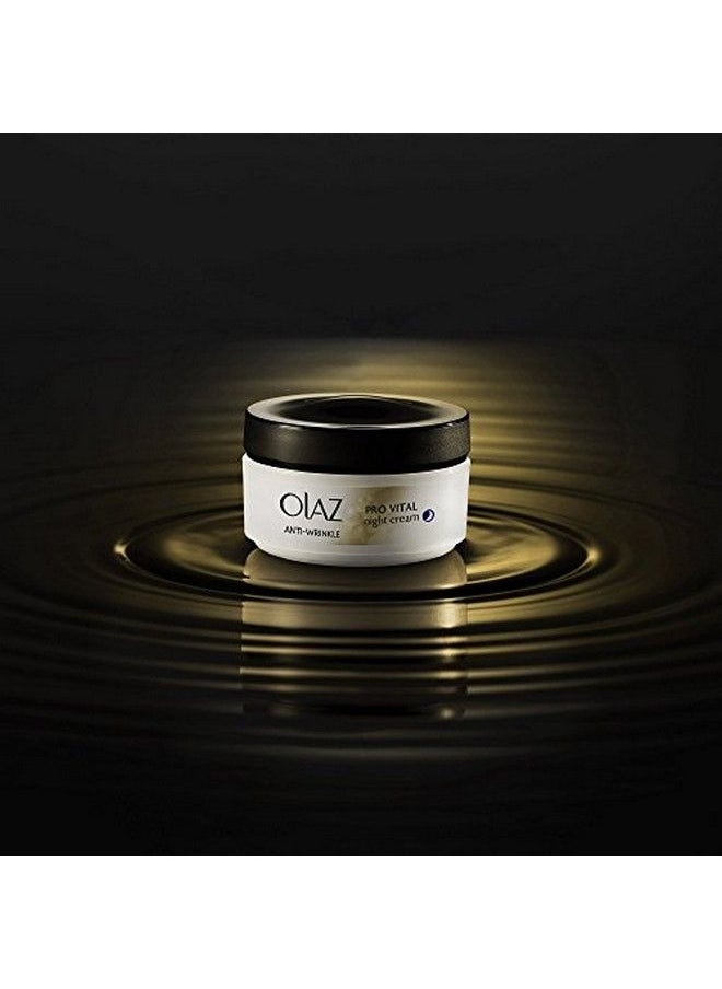 Olay - Antiwrinkle Pro Vital Antiageing Moisturiser Night Cream 50Ml - Image 1