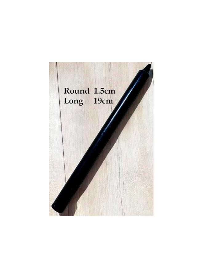 Green Tiger Taper Candles Black Color 10Pcs Candles 1.5cm Round x 19cm Long Candles (19cm Black Candles 10Pcs) - Image 3