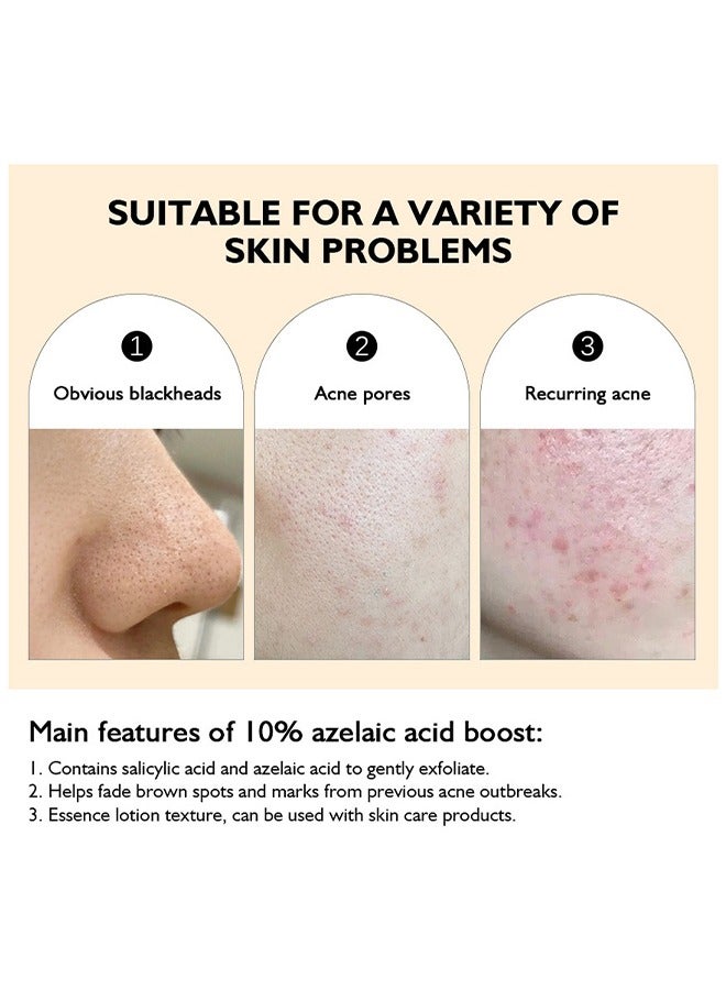 ليكرين 10٪ معزز حمض الأزيليك - علاج يقلل من البقع الصبغية والبثور والجلد الملطخ - بحمض الأزيليك وحمض الساليسيليك - جميع أنواع البشرة - 30 مل - Image 4
