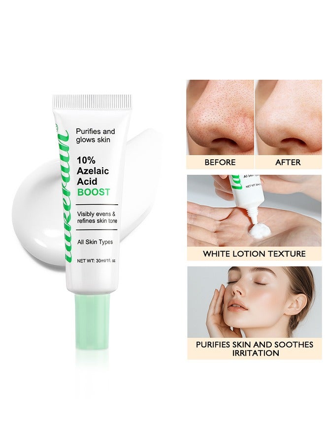 ليكرين 10٪ معزز حمض الأزيليك - علاج يقلل من البقع الصبغية والبثور والجلد الملطخ - بحمض الأزيليك وحمض الساليسيليك - جميع أنواع البشرة - 30 مل - Image 2