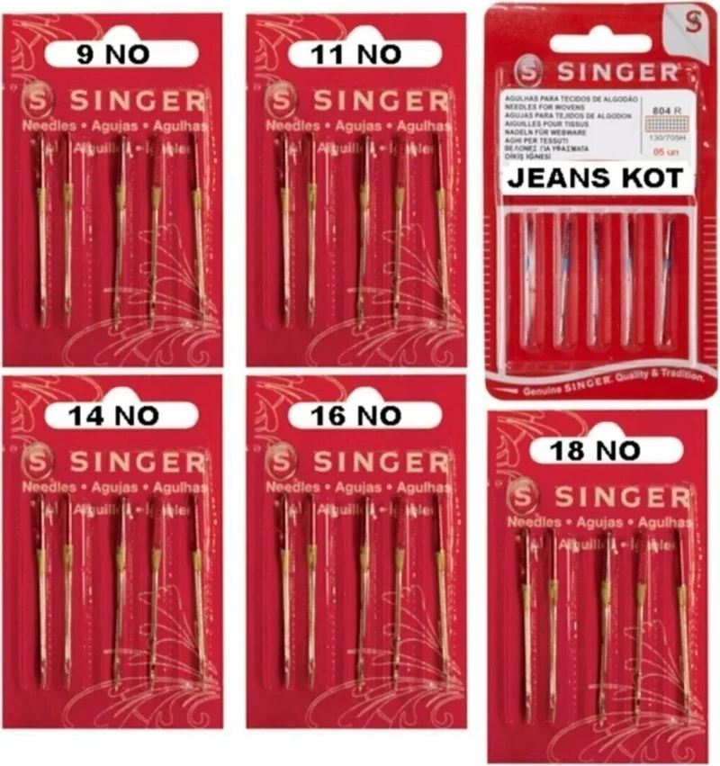سينجر Home Type Family Sewing Machine Needle Complete Sewing Needle Set Iplkcm