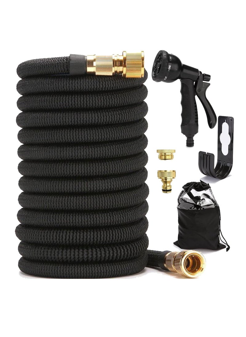 Cool Baby Style COOLBABY Expandable Garden Hose, Car Wash Water Hose Extra Strength Fabric Triple Layer Latex Core Spray Nozzle with Storage Bag  - Image 1