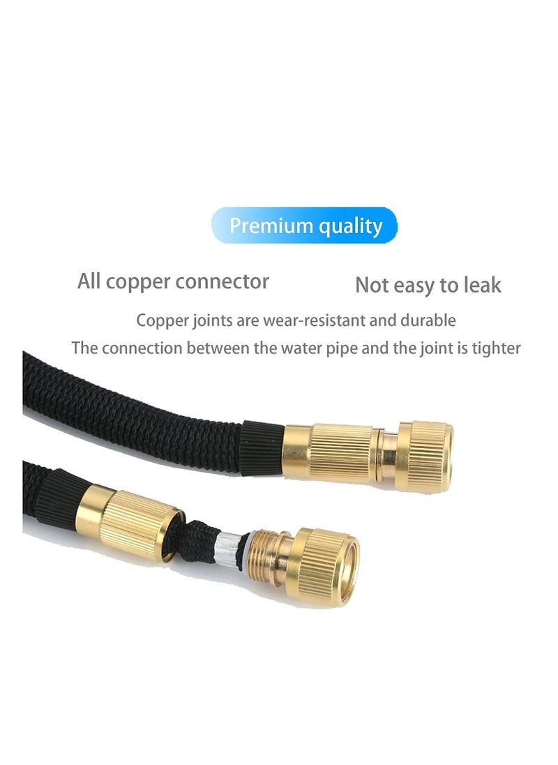 Cool Baby Style COOLBABY Expandable Garden Hose, Car Wash Water Hose Extra Strength Fabric Triple Layer Latex Core Spray Nozzle with Storage Bag  - Image 3