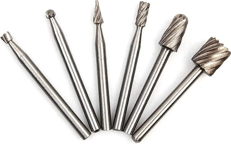 باركوفيكس Wood Carving Drill Bit Set 6-Piece Soft Metal Carving Set Router Bits Woodworking Carving Set