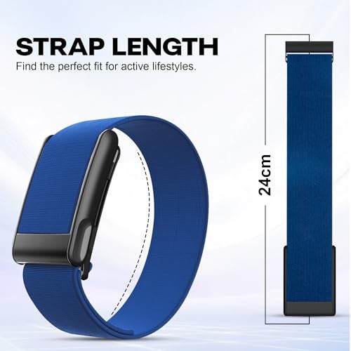 DADO HydroKnit Waterproof Nylon Sport Band Compatible with WHOOP 5.0, One, Peak, and Life | Elastic, Fast-Drying, Water-Resistant, and Comfortable Strap for Active Lifestyles (Blue, Life/MG) - Image 4