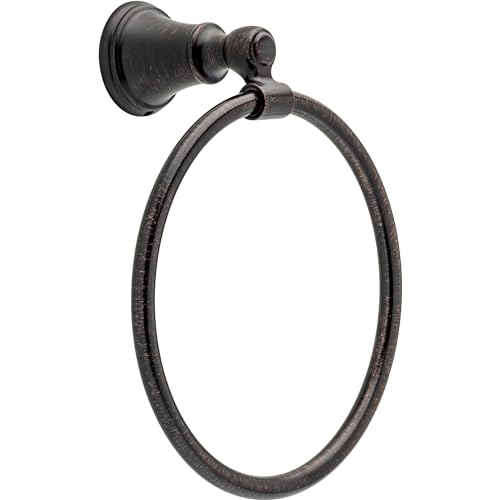 Delta Woodhurst (1-Pack) Hand Towel Holder Venetian Bronze Towel Racks for Bathroom Wall Round Towel Ring Holder for Bath Towel Hanger for Kitchen, Bathroom Accessories 73246-RB - Image 1