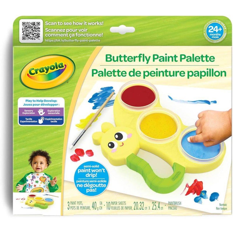 Crayola Creative Play Butterfly Fingerpaint Palette (120 g) - Image 1