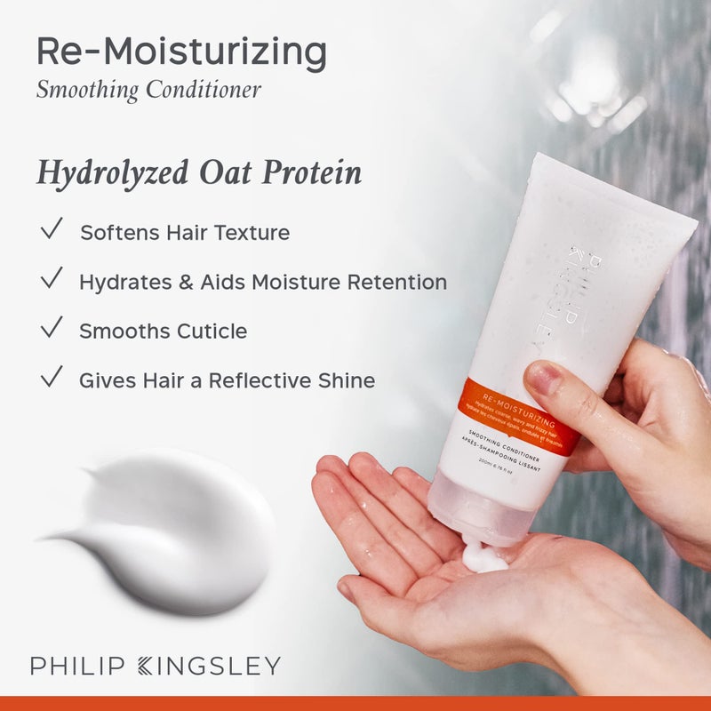 PHILIP KINGSLEY Re-Moisturizing Conditioner Smoothing for Curly, Frizzy, Wavy, Dry, Coarse Hair Hydrating Conditioner Taming, Hydrates, Tames, and Smooths, 6.76 oz - Image 3
