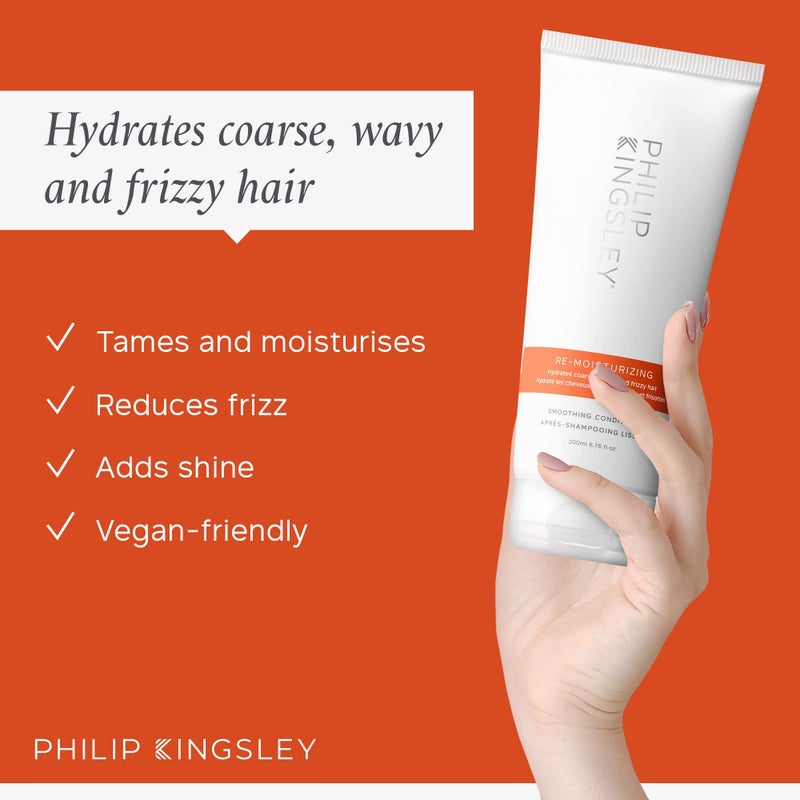 PHILIP KINGSLEY Re-Moisturizing Conditioner Smoothing for Curly, Frizzy, Wavy, Dry, Coarse Hair Hydrating Conditioner Taming, Hydrates, Tames, and Smooths, 6.76 oz - Image 2