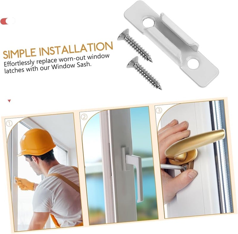 White Casement Window Lock Replacement Hardware Easy Installation Weather Resistant - Image 5