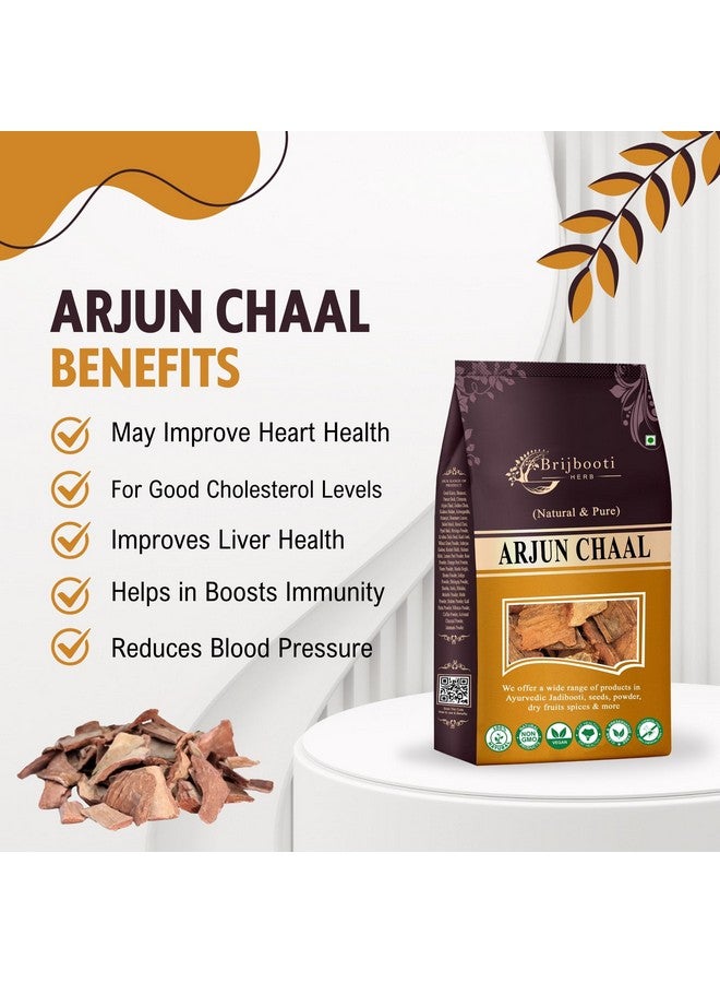 BrijBooti بريجبوتي أرجون شال 800 جرام - دعم القلب - FSSAI، GMP، ISO - شال أرجون - مكمل لحاء الأرجون - تعزيز الكوليسترول الجيد | معتمد من FSSAI، GMP، ISO - Image 2