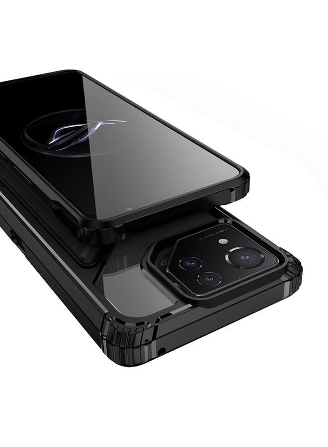 S-TOP Case For Asus ROG Phone 8 Pro PC + TPU Shockproof Phone Case with Magnetic Holder - Image 4