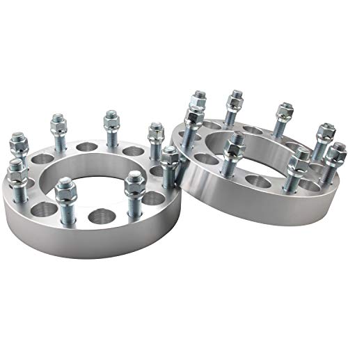 DCVAMOUS 2PC 8x6.5 to 8x170 Wheel Adapters 1.5 Inch with 14x1.5 Studs Compatible with Chevy GMC 8 Lug for Suburban Sierra Silverado 2500 3500 HD | 2014-2022 R-AM 2500 3500 (8x170 Rim on 8x165.1 Truck) - Image 1