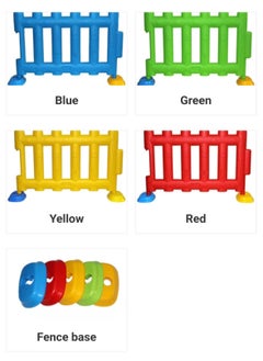 EMZJ Baby Playpen 4 Panels Kids Safety Play Yard  Game Panel Adjustable Shape Fence for Children Toddlers Indoors or Outdoors  - Image 4