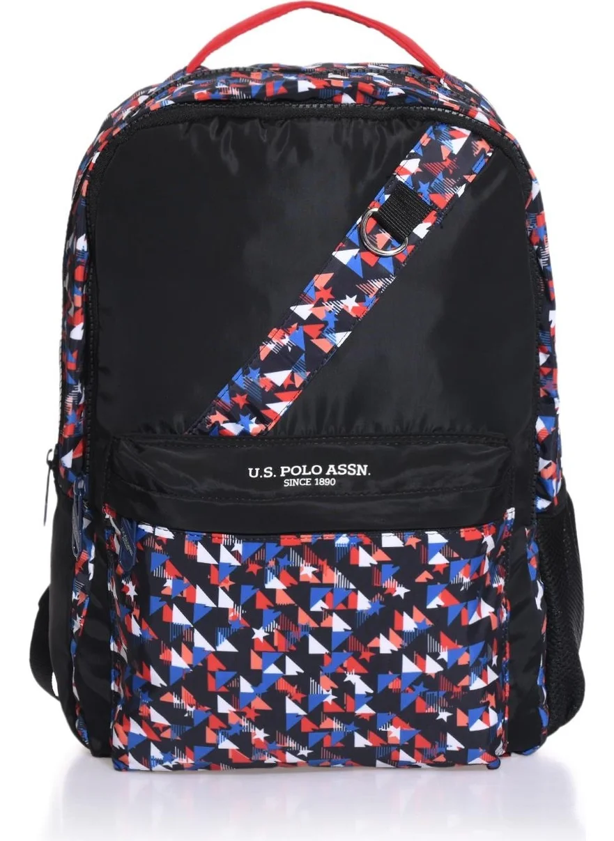 U.S. Polo Assn. BASE. POLO ASSN. PLÇAN22078 Black/Multi Unisex Backpack
