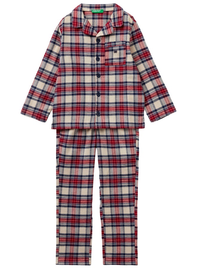 Benetton FLANNEL TARTAN PYJAMAS  - Image 1