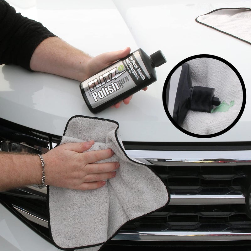 FLITZ Multi Purpose Metal Polish Liquid - 7.6oz USA-Made Tarnish Remover - For Aluminum, Chrome, Brass, Nickel, Silver - Non-Abrasive Cleaner & Restorer - Not for Patina or Electroplated Finishes - Image 2