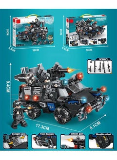 ZCM-HAPPY 4 in 1 Heavy Armored Vehicle Building Block Set Puzzle Assembling Toy 451 Pieces  - Image 3