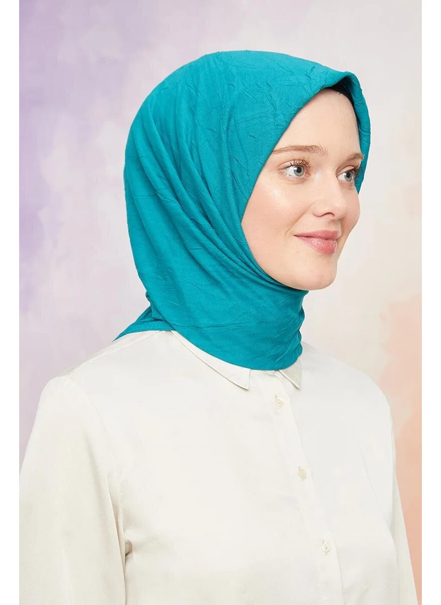 ليفيدور Aqua Green Kraş Chiffon Scarf