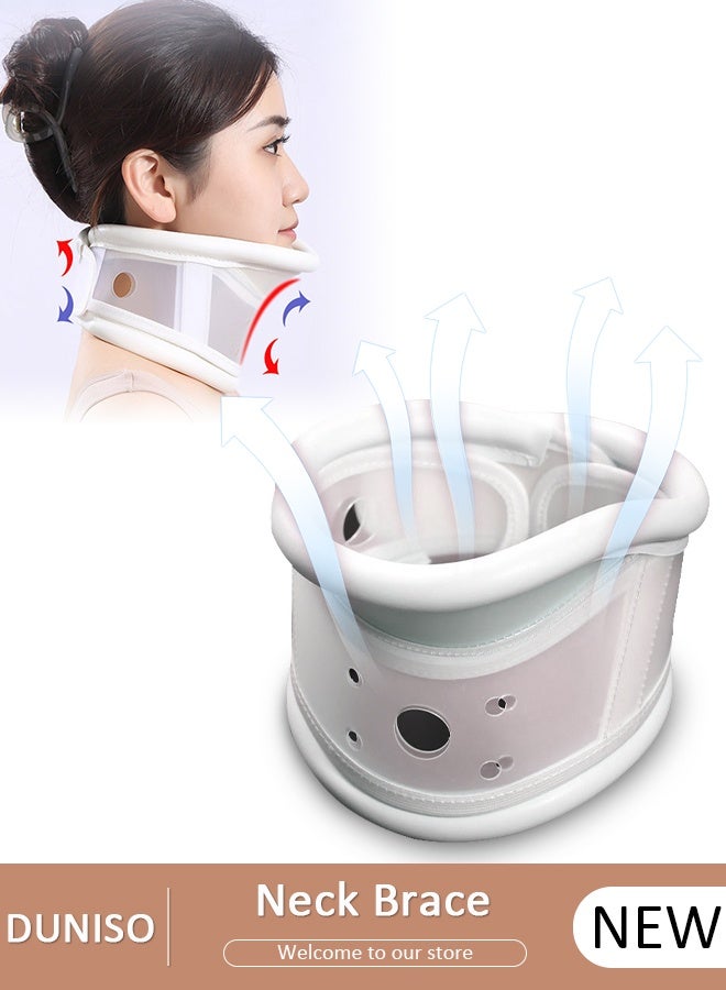 DUNISO Neck Brace for Neck Pain and Support, Neck Brace for Sleeping, Soft Neck Support Relieves Pain, Soft Neck Brace Cervical Collar, Neck Traction Device - Image 1