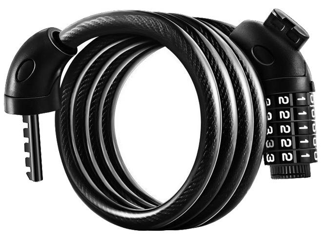 كابل قفل الدراجة المكون من 5 أرقام بطول 1.2 متر - Image 1
