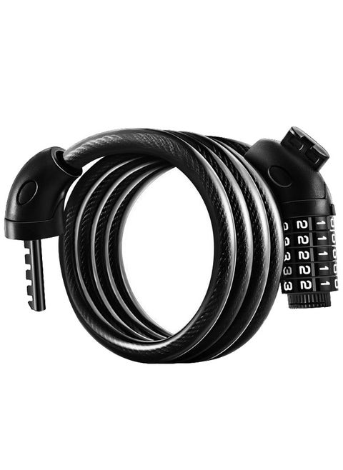5-Digit Code Combination Bike Lock Cable 1.2 meter