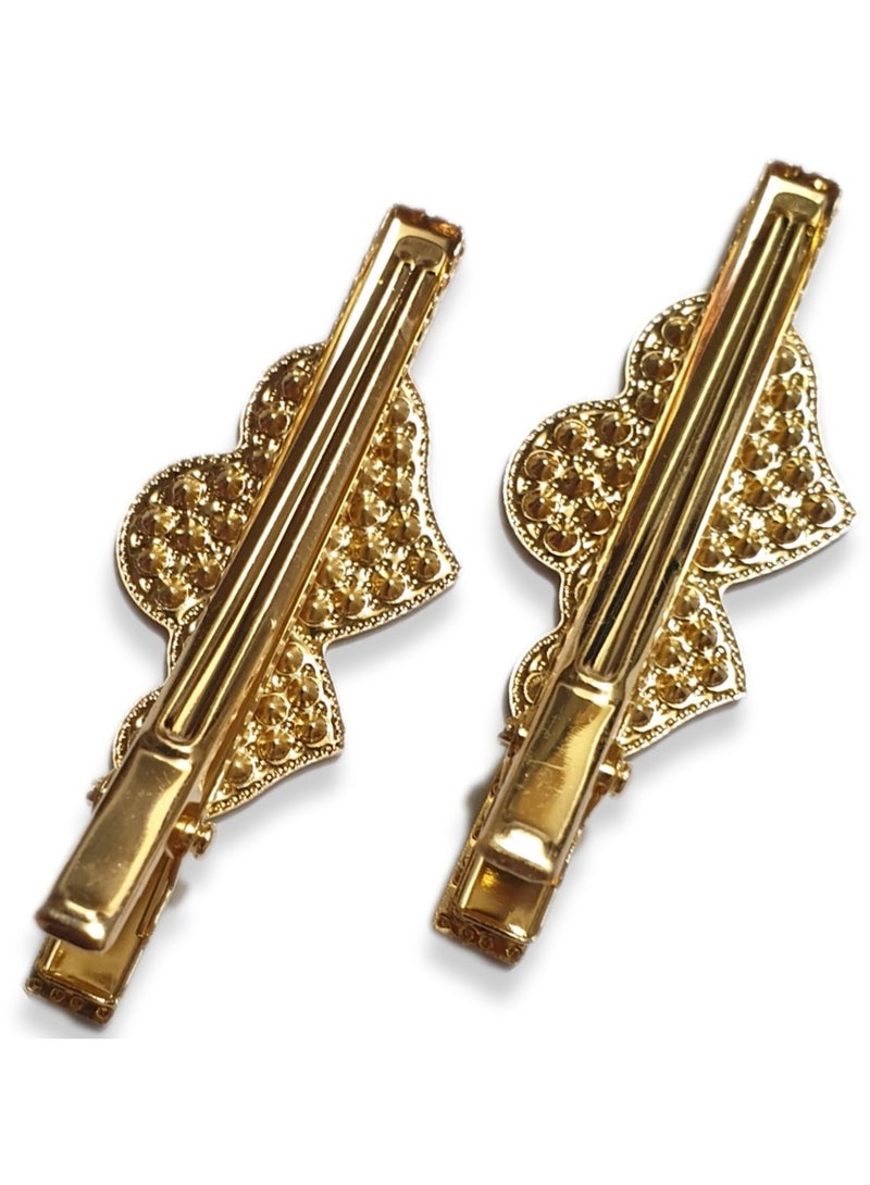 الزعابية مشبك شعر على شكل قلب بعلم الإمارات – إكسسوار وطني أنيق - Image 5