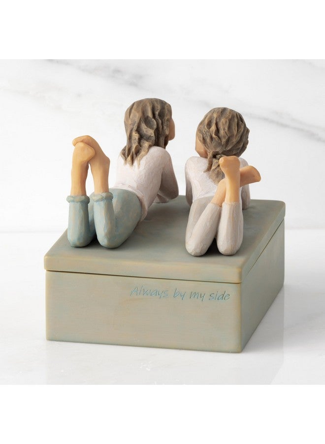 Willow Tree Forever Friends, Always by my side, Family Memories, Best friends, Sisters, Sculpted Hand-Painted Decorative Table Top Jewelry Keepsake Box - Image 5