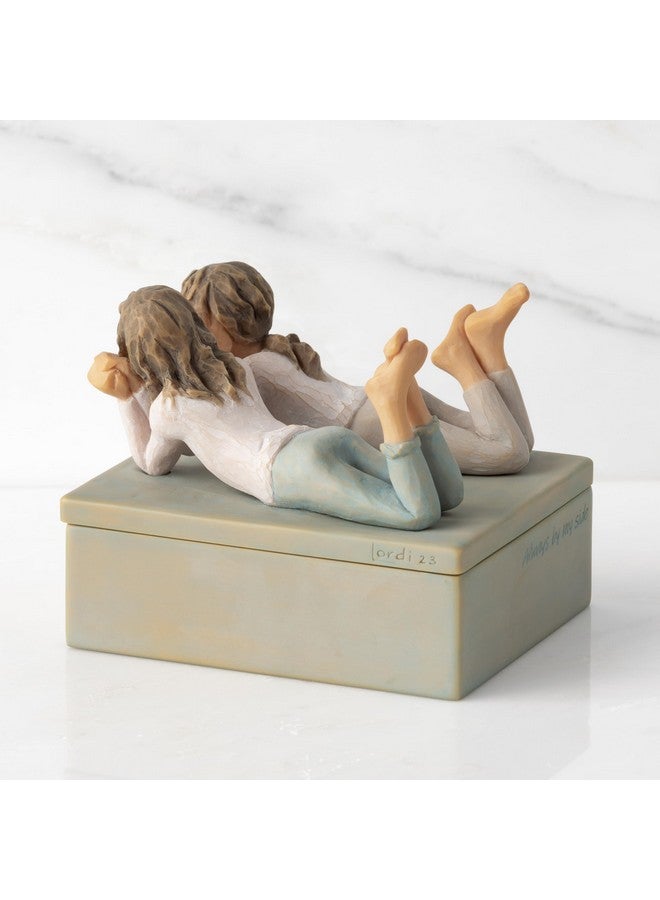 Willow Tree Forever Friends, Always by my side, Family Memories, Best friends, Sisters, Sculpted Hand-Painted Decorative Table Top Jewelry Keepsake Box - Image 4