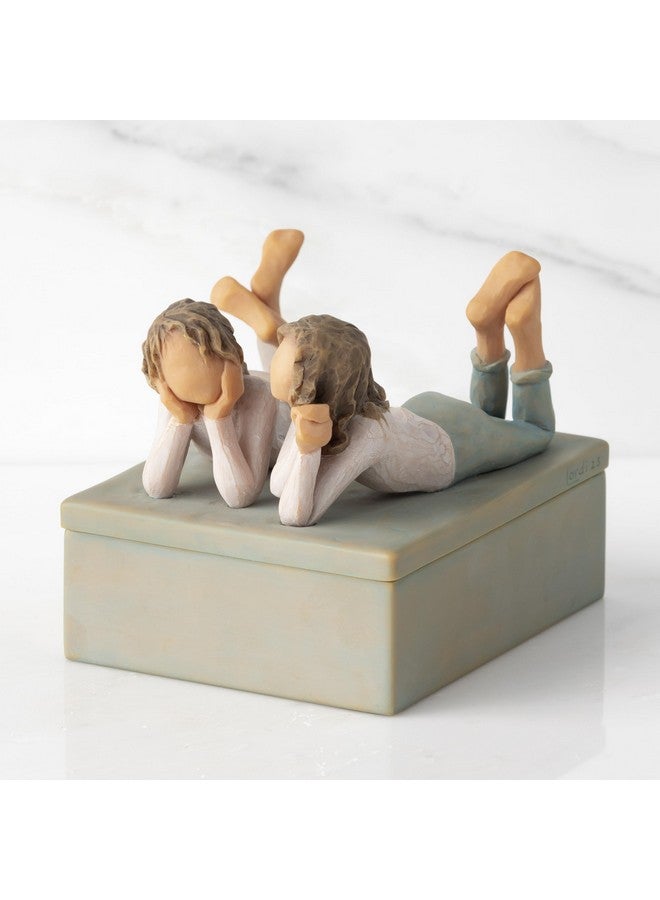 Willow Tree Forever Friends, Always by my side, Family Memories, Best friends, Sisters, Sculpted Hand-Painted Decorative Table Top Jewelry Keepsake Box - Image 3