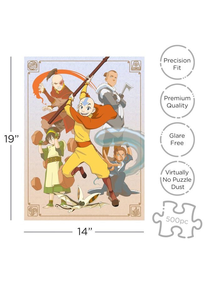 Aquarius Avatar The Last Airbender Cast 500 Piece Jigsaw Puzzle - Image 2