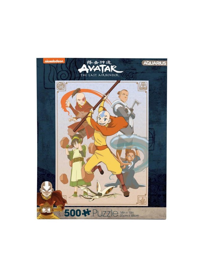 Aquarius Avatar The Last Airbender Cast 500 Piece Jigsaw Puzzle - Image 1