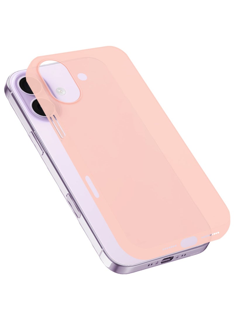 Ultra Thin Case for iPhone 17 - 0.3mm Matte Case Cover Air Skin Series Feather-Light Frosted Protective Back Cover - Pink - Image 1