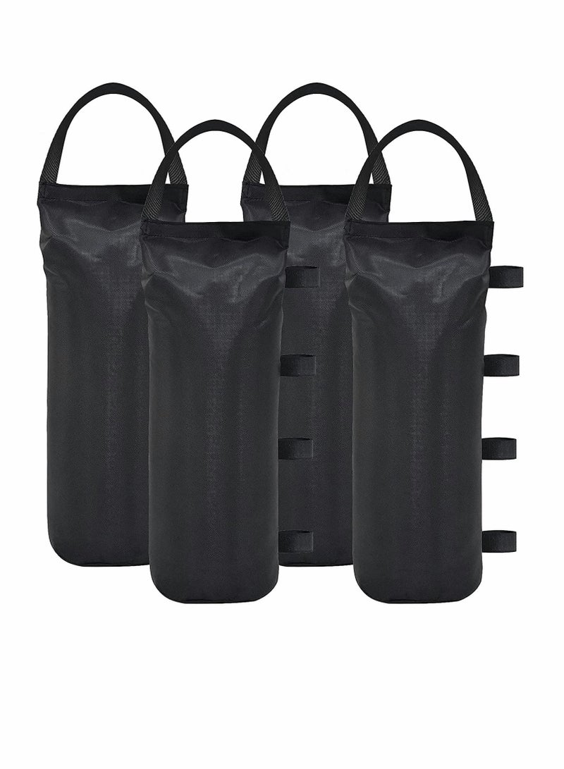 Excefore 112 LBS Extra Large Pop up Canopy Weights Sand Bags for Ez Pop up Canopy Tent Outdoor Instant Canopies, 4-Pack,Black (Without Sand) Dark Black - Image 1