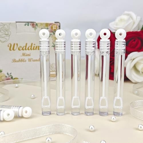 Wondrus 300 Count Bulk Mini Wedding Bubbles for Kids Guests Wedding Send Off Reception Gift Ideas Dance Floor Props Essentials Party Favors Supplies Decorations for Valentines Day Carnival Celebration - Image 1