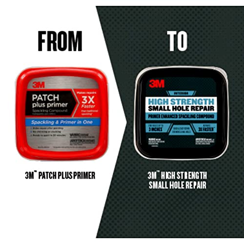 3M High Strength Spackling Compound, 32 oz., Small Hole Repair Primer Enhanced Spackling Compound, Quick & Easy Repair For Nicks & Nail Holes, No Shrinking, Cracking or Sagging (SHR-32-BB) - Image 2
