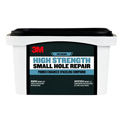 3M High Strength Spackling Compound, 32 oz., Small Hole Repair Primer Enhanced Spackling Compound, Quick & Easy Repair For Nicks & Nail Holes, No Shrinking, Cracking or Sagging (SHR-32-BB) - Image 1