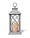 A Cheerful Giver A Cheerful Giver Grey 5.5" x 13.5" x 1.5" Flameless Lantern, 5.5" wx13.5 Hx5.5  - Image 2