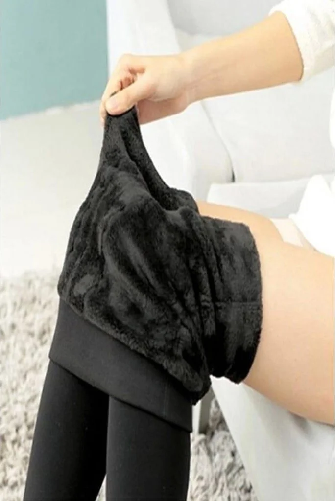 Vienetta Women's Plush Tights Thermal 7 Times Warmer Than Normal Tights 9020