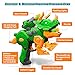 Banvih 2Pack Dinosaur Toy Guns Compatible with Nerf Easter Kids Gifts Easter Basket Stuffers for Toddler Boys Ages 3 4 5 6 7 8 Dino Toy Guns with Light Sound 20 Foam Darts - Image 3