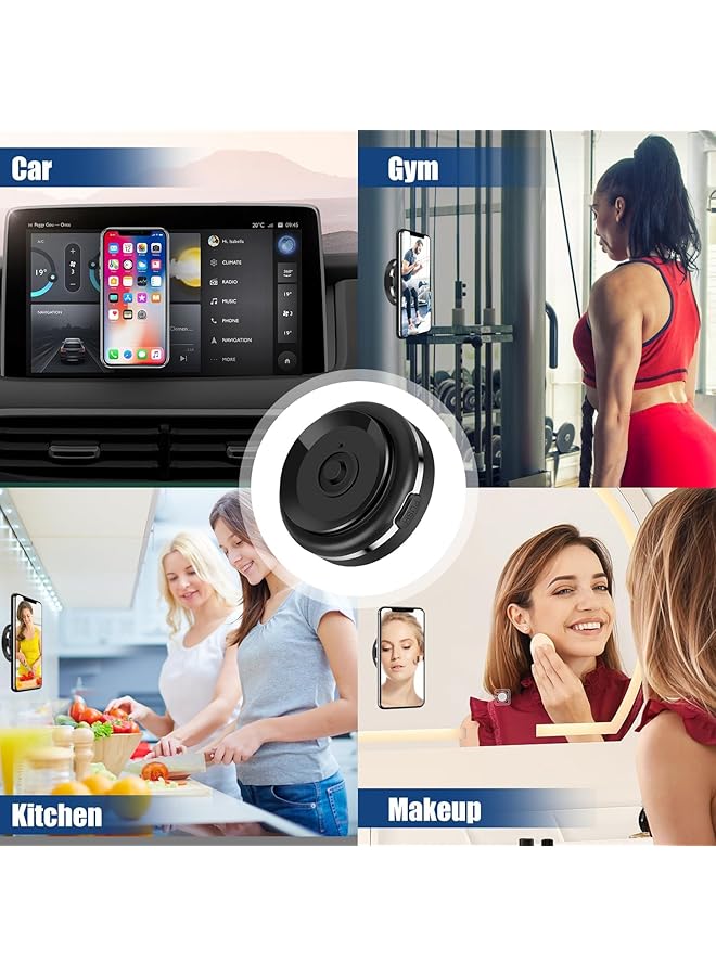 KASTWAVE Magnetic Suction Phone Mount For Car/Gym/Mirror/All Smooth Surfaces, Compatible With Magsafe 15/14/13/12 - Image 5