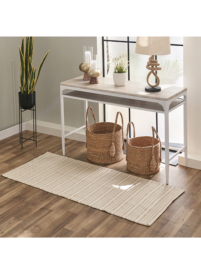 Home Box Textura Terreno Jute Cotton Dhurrie 150 x 60 cm  - Image 1