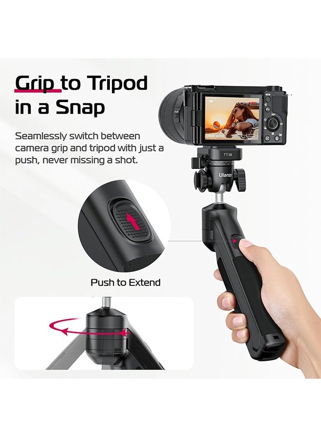 ULANZI Tabletop Tripod for Camera Mini Vlogging Tripod TT38, Uka F38 ClickOpen Flexible Travel Tripod for Sony/Canon/Nikon/Fujifilm SLR DSLR Pocket Stand Shooting Selfie Video Vlog - Image 3