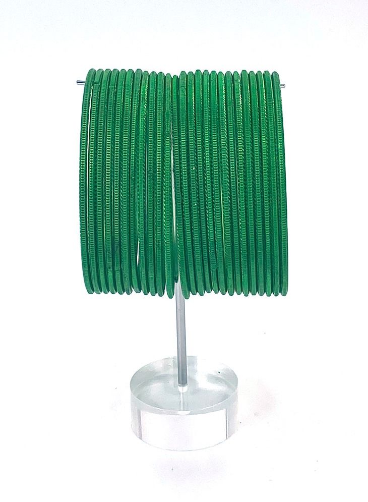 GOHONA Colorful Beautifully Designed Indian Bollywood Style Alloy Metal Plain Bangles for Kids Teenagers and Women - Image 1