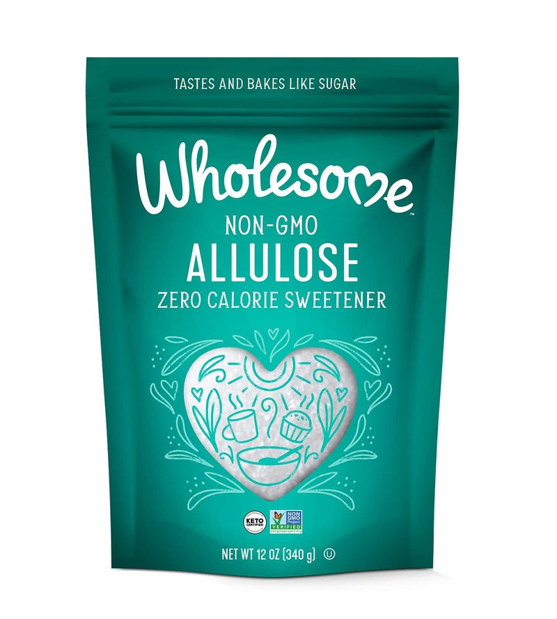 Wholesome Sweeteners 12-Ounce Allulose Sweetener, Zero Calorie Sugar Substitute, Keto Friendly, Non GMO, Non-Erythritol, Gluten Free & Vegan Sweetener, 1 Pack - Image 1