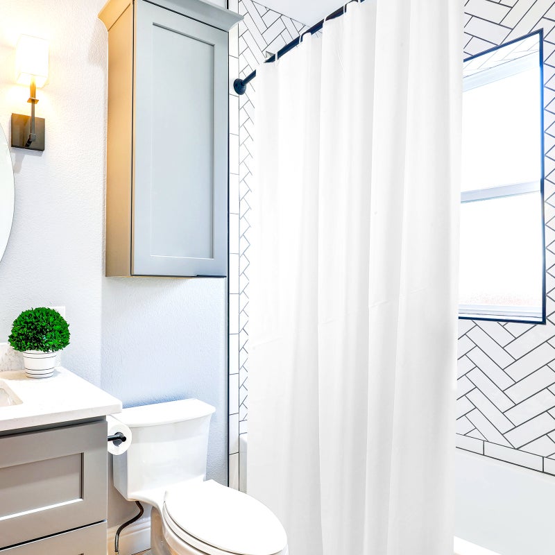 Color Shower Curtain Bathroom Water Resistant Thickened Bath Shower Curtain - Image 3