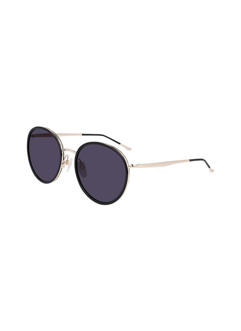 Donna Karan نظارة شمسية دائرية من الأسيتات بإطار كامل DO700S 5420 (001)  - Image 1