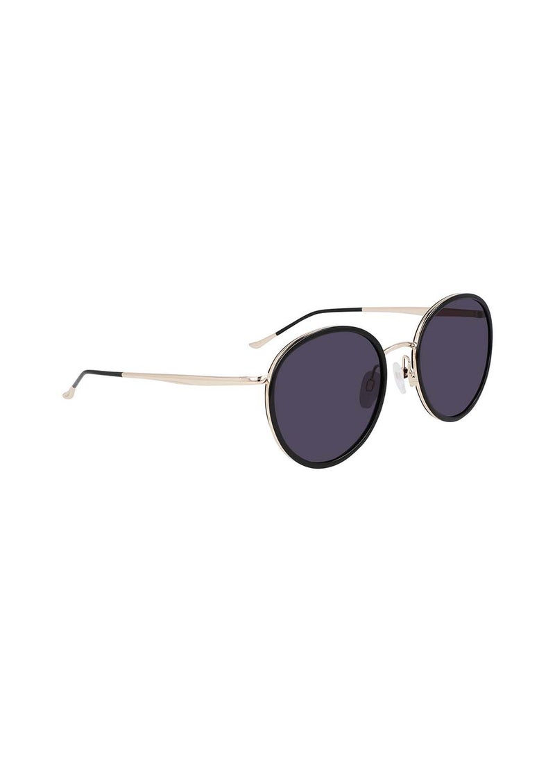 Donna Karan نظارة شمسية دائرية من الأسيتات بإطار كامل DO700S 5420 (001)  - Image 3