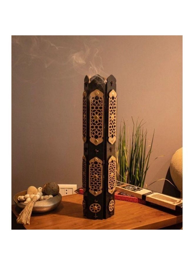 Antique Wood Incense Burner, incense holder(Multicolored) - Image 1