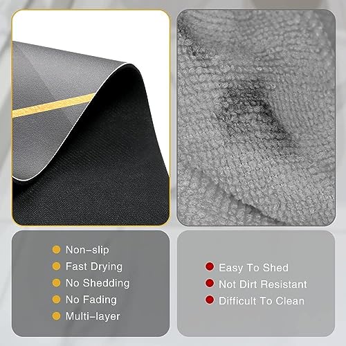 SKVM 2pcs Kitchen mat Combo Water Absorbent for Bathroom Floor Door Anti Slip Foot Skid Shower Combo (Design 5) - Image 3